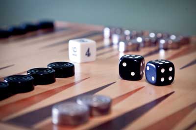 backgammon gioco scatola