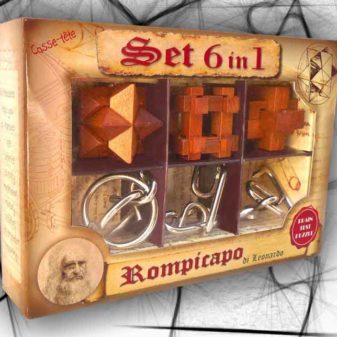 6 rompicapo legno