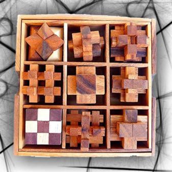 9 rompicapo legno